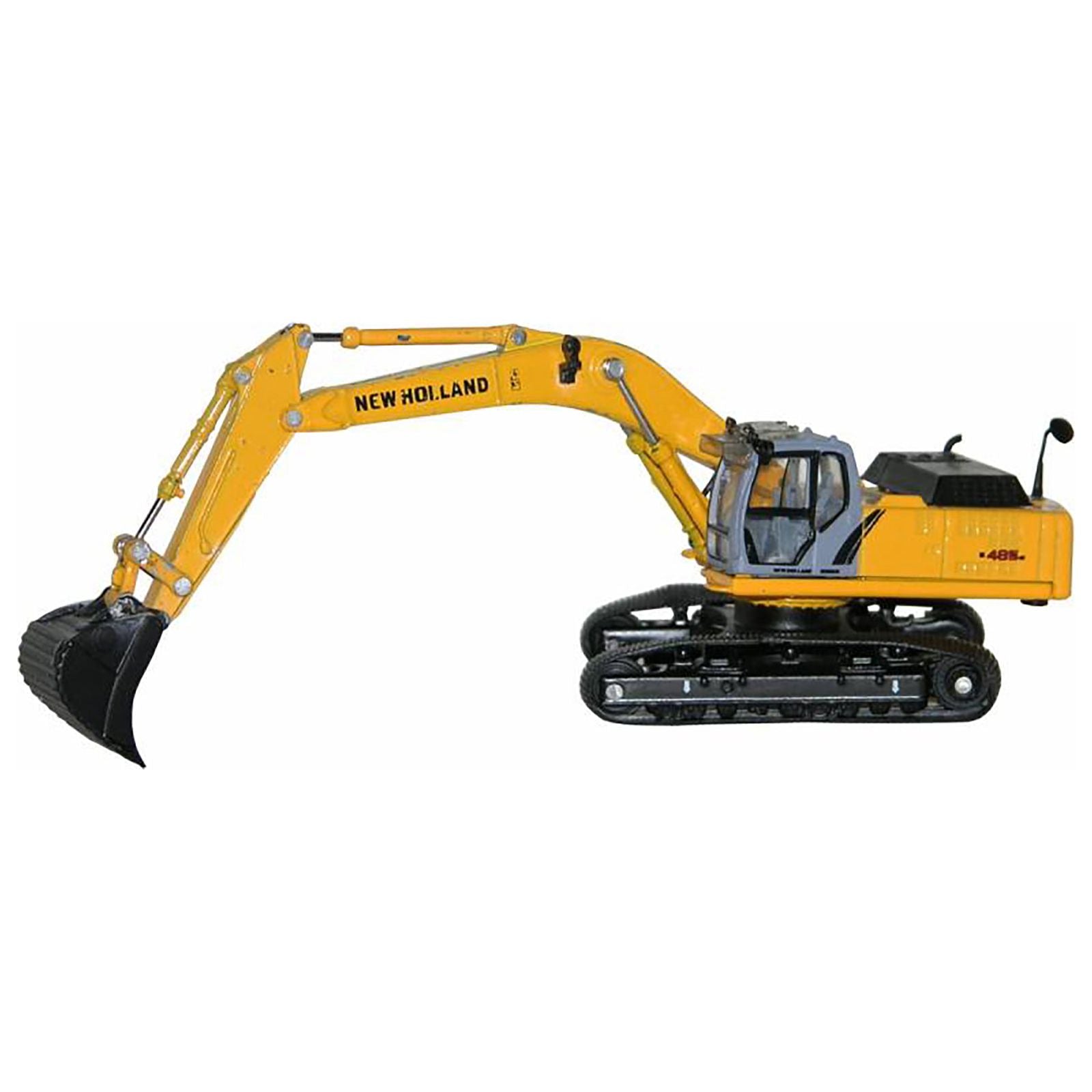 New Holland E 485 B Tracked Excavator Yellow 1/87 (HO) Diecast Model by Promotex - Promotex - ModelCars.com