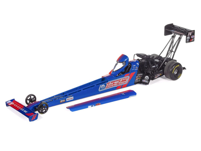 NHRA TFD (Top Fuel Dragster) #14TF Tony Stewart "MOPAR Direct Connection" Blue and Red (2025) 1/24 Diecast Model by Auto World-Autoworld-ModelCars.com
