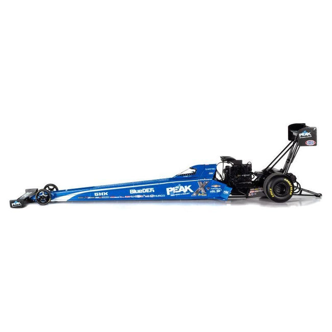 NHRA TFD (Top Fuel Dragster) Brittany Force "PEAK Antifreeze & Coolant" Blue "John Force Racing" 1/24 Diecast Model by Auto World-Autoworld-ModelCars.com
