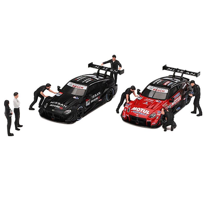 "NISMO Technician Team" 7 Piece Figure Set for 1/64 Scale Models by Mini GT - Mini GT - ModelCars.com