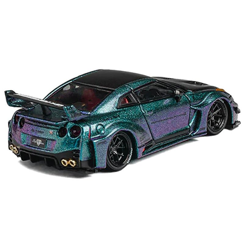 Nissan 35GT - RR "LB - Silhouette Works GT" RHD (Right Hand Drive) Magic Purple Metallic with Extra Wheels 1/64 Diecast Model Car by CM Model - CM Models - ModelCars.com