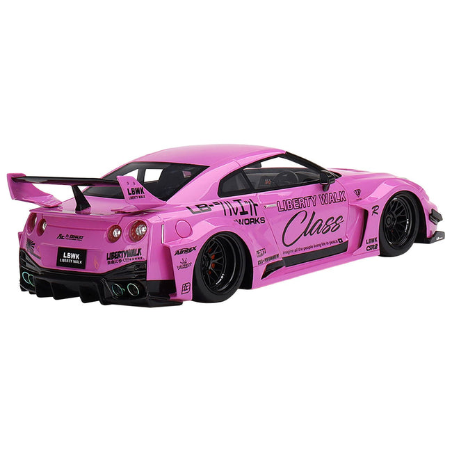 Nissan 35GT - RR Ver. 1 LB - Silhouette Works GT RHD (Right Hand Drive) "Class" Pink with Graphics 1/18 Model Car by Top Speed - Top Speed - ModelCars.com