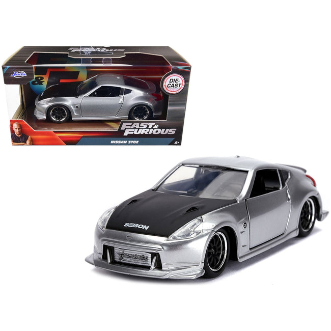 Nissan 370Z Silver with Black Hood "Fast & Furious" Series 1/32 Diecast Model Car by Jada - Jada - ModelCars.com