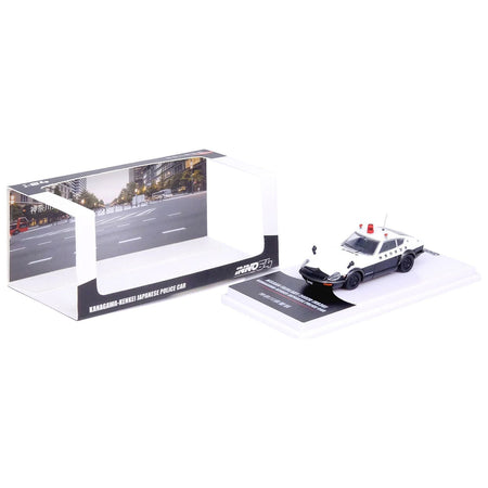 Nissan Fairlady 240ZG (HS30) RHD (Right Hand Drive) Black and White "Japanese Police" 1/64 Diecast Model Car by Inno Models - Inno Models - ModelCars.com