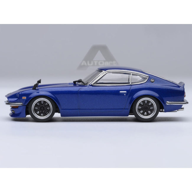 Nissan Fairlady Z RHD (Right Hand Drive) "Akuma No Z" Blue Metallic "Wangan Midnight - Comic #1 Version" Manga 1/64 Model Car by Autoart-Autoart-ModelCars.com