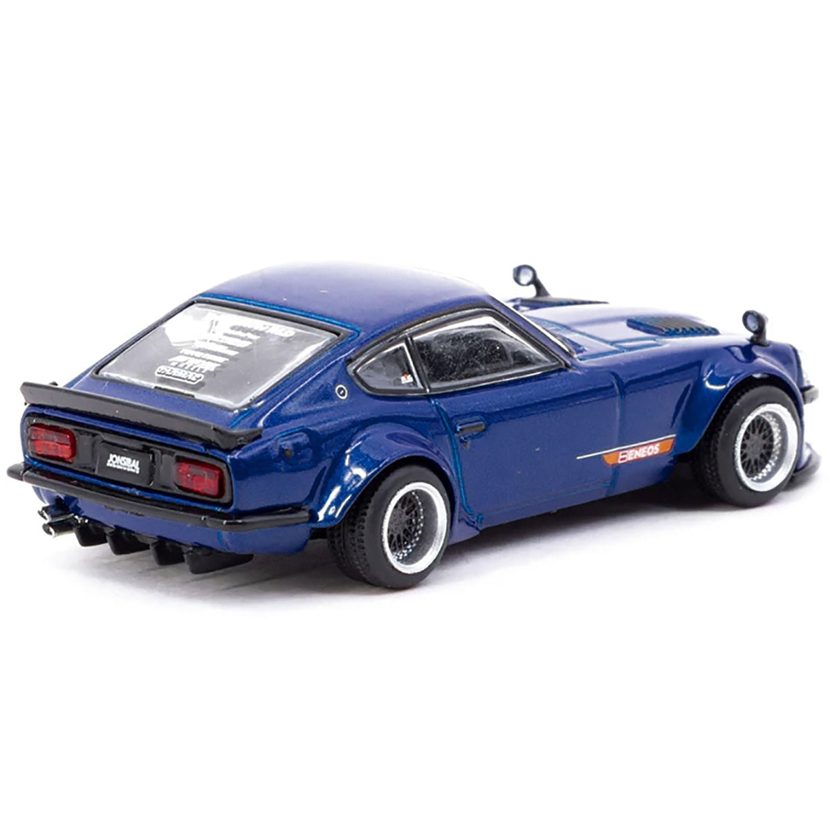 Nissan Fairlady Z S30 Widebody RHD (Right Hand Drive) "Designed by Jon Sibal" Blue Metallic "Global64" Series 1/64 Diecast Model Car by Tarmac Works-Tarmac Works-ModelCars.com