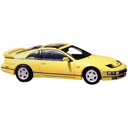 Nissan Fairlady Z (Z32) RHD (Right Hand Drive) Yellow Pearlglow with Sunroof and Extra Wheels 1/64 Diecast Model Car by Inno Models-Inno Models-ModelCars.com