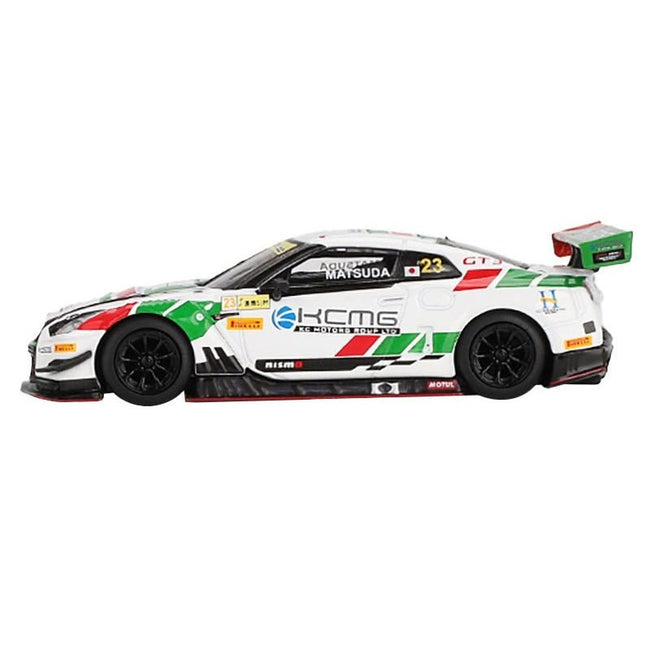Nissan GT-R NISMO GT3 #23 Tsugio Matsuda "KCMG" "FIA GT World Cup Macau" (2018) Limited Edition 1/64 Diecast Model Car by Mini GT-Mini GT-ModelCars.com