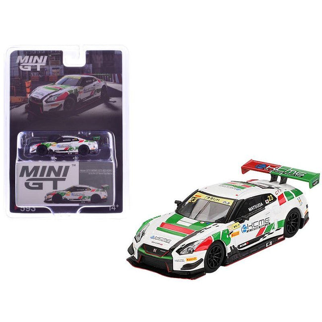 Nissan GT - R NISMO GT3 23 Tsugio Matsuda "KCMG" "FIA GT World Cup Macau" (2018) Limited Edition 1/64 Diecast Model Car by Mini GT - Mini GT - ModelCars.com
