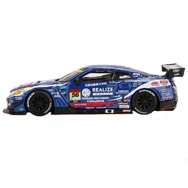 Nissan GT-R NISMO GT3 #56 Joao Paulo de Oliveira - Teppei Natori "REALIZE Nissan Mechanic Challenge GT-R" "Super GT Series" (2023) Limited Edition 1/64 Diecast Model Car by Mini GT-Mini GT-ModelCars.com