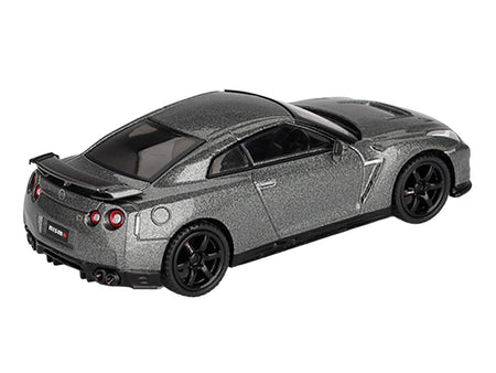 Nissan GT-R Nismo R35 CRS Version RHD (Right Hand Drive) Dark Metal Gray Metallic Limited Edition 1/64 Diecast Model Car by Mini GT-Mini GT-ModelCars.com