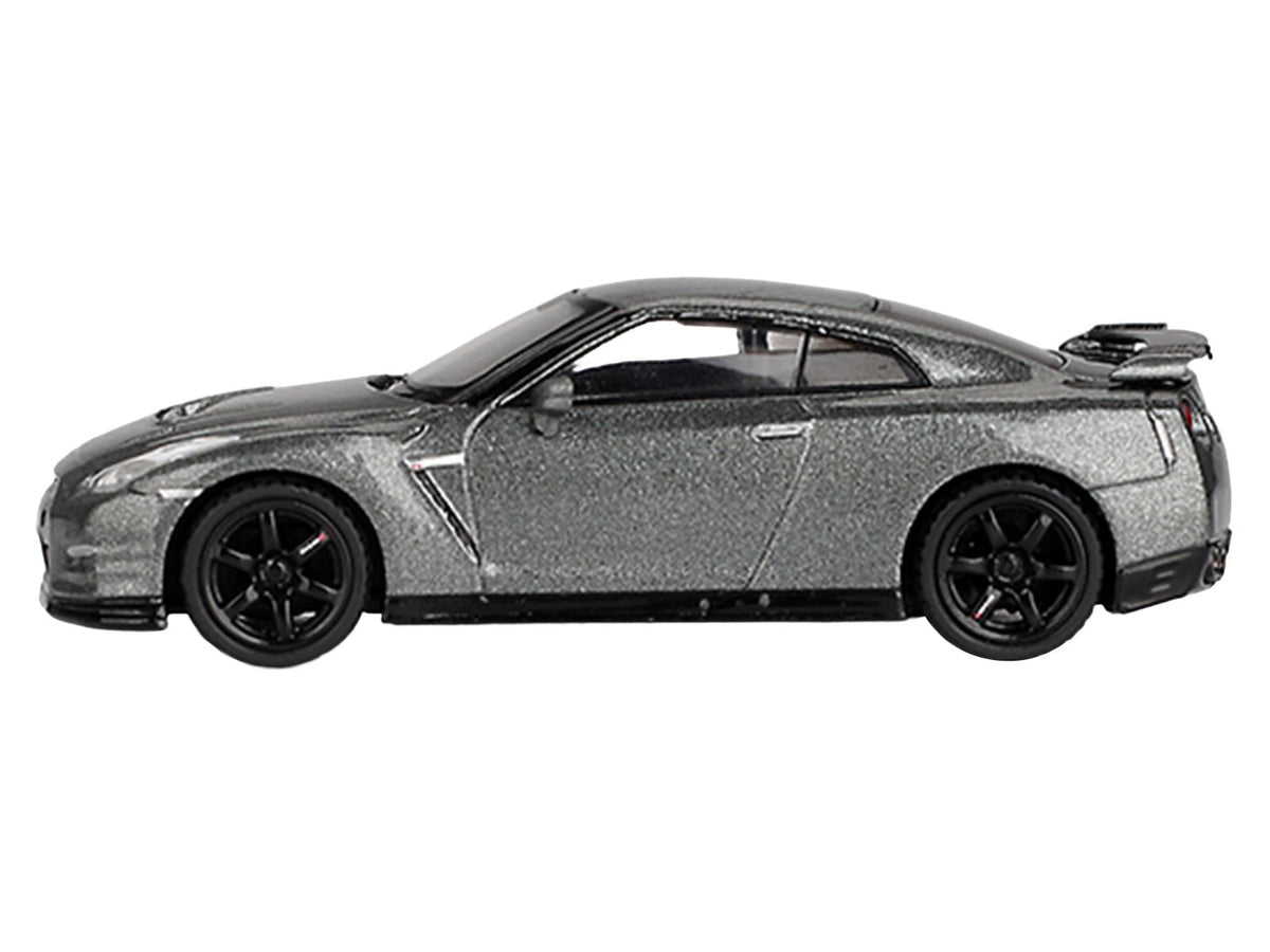 Nissan GT-R Nismo R35 CRS Version RHD (Right Hand Drive) Dark Metal Gray Metallic Limited Edition 1/64 Diecast Model Car by Mini GT-Mini GT-ModelCars.com