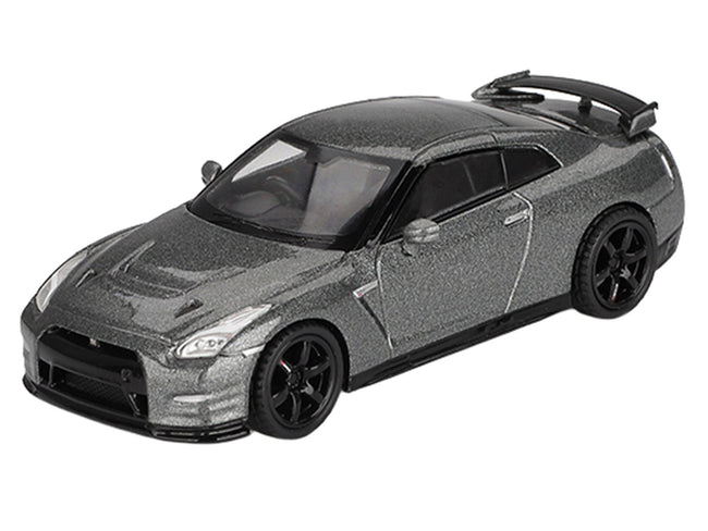 Nissan GT-R Nismo R35 CRS Version RHD (Right Hand Drive) Dark Metal Gray Metallic Limited Edition 1/64 Diecast Model Car by Mini GT-Mini GT-ModelCars.com