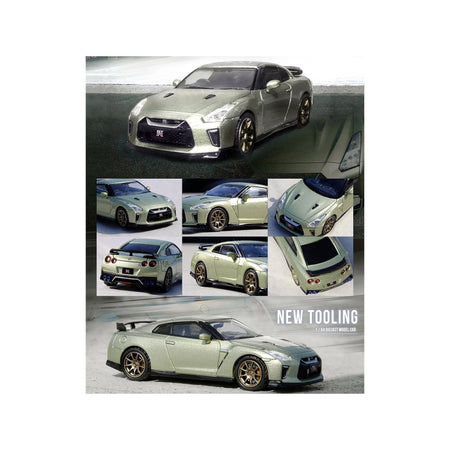 Nissan GT - R (R35) RHD (Right Hand Drive) Millennium Jade Green Metallic 1/64 Diecast Model Car by Inno Models - Inno Models - ModelCars.com