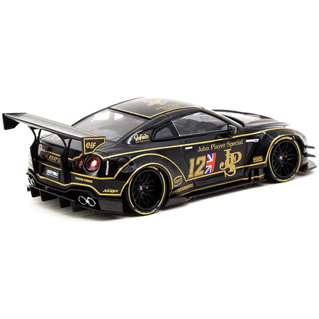 Nissan GT - R R35 Type 2 LB - Works RHD (Right Hand Drive) 12 Black "John Player Special" 1/43 Diecast Model Car by Tarmac Works - Tarmac Works - ModelCars.com