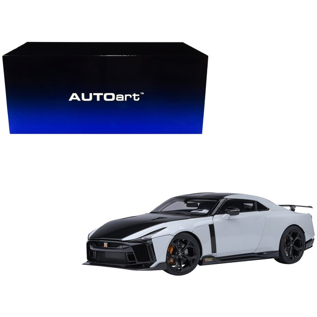 Nissan GT-R50 By ItalDesign Black and White Metallic 1/18 Model Car by Autoart-Autoart-ModelCars.com