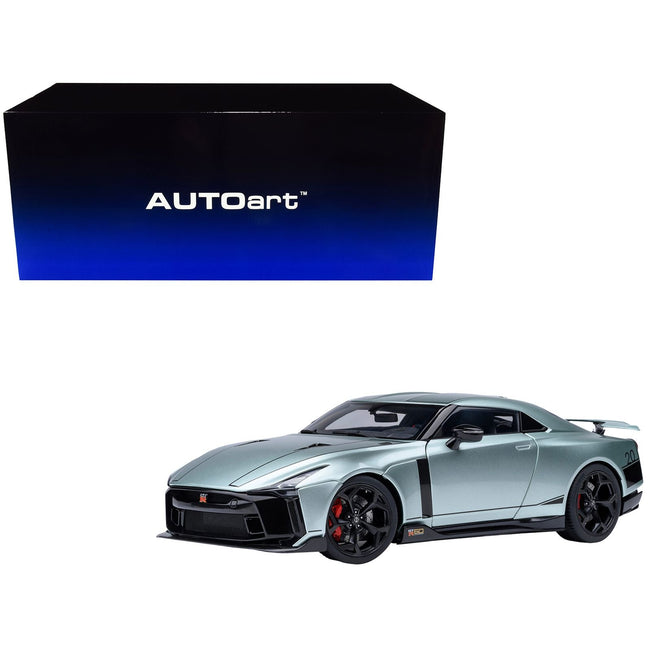 Nissan GT-R50 By ItalDesign Green Metallic and Black 1/18 Model Car by Autoart-Autoart-ModelCars.com