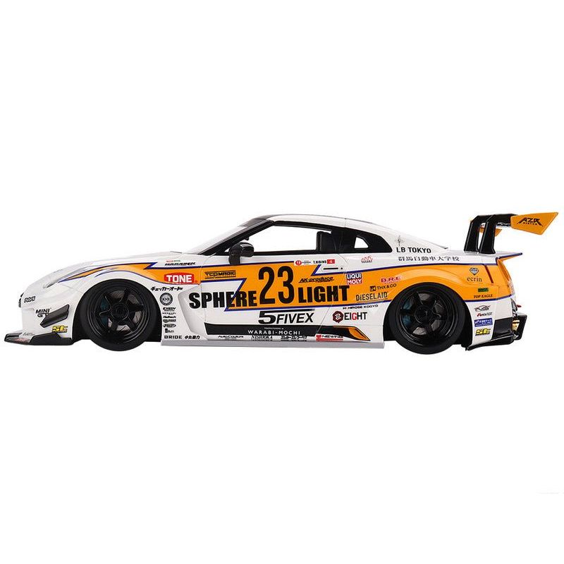 Nissan LB - Silhouette WORKS GT 35GT - RR Ver.2 RHD (Right Hand Drive) 23 Tetsuya Hibino "LB Racing - Formula Drift" (2022) 1/18 Model Car by Top Speed - Top Speed - ModelCars.com