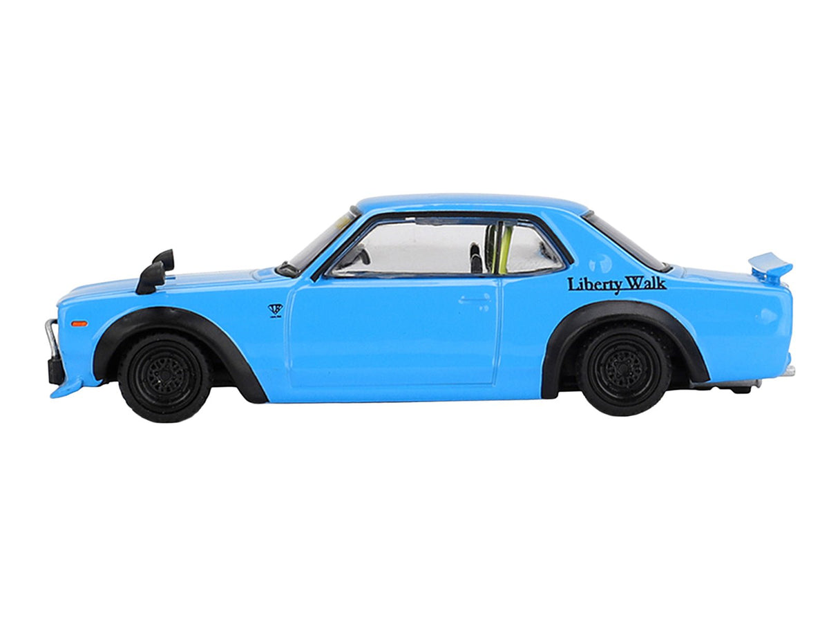 Nissan LB-Works Hakosuka RHD (Right Hand Drive) Baby Blue Limited Edition 1/64 Diecast Model Car by Mini GT-Mini GT-ModelCars.com