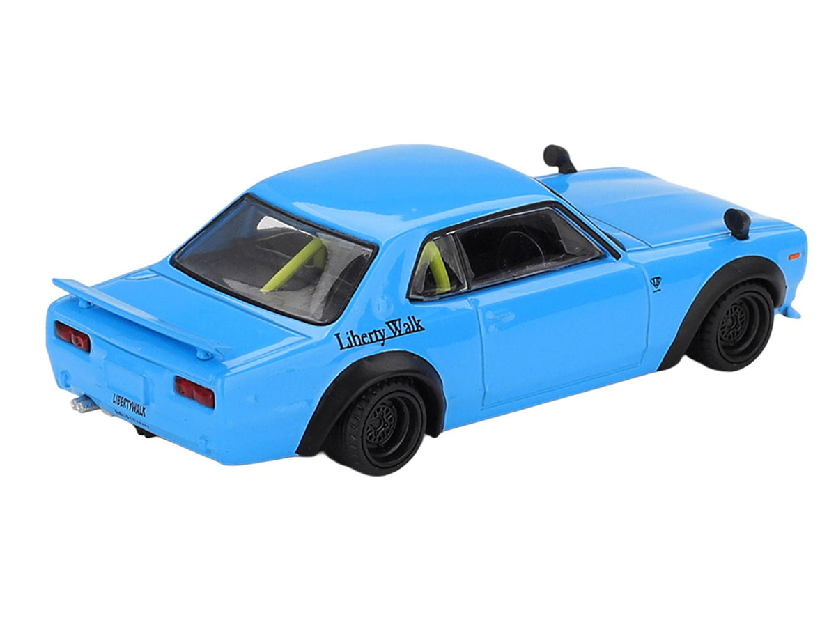 Nissan LB-Works Hakosuka RHD (Right Hand Drive) Baby Blue Limited Edition 1/64 Diecast Model Car by Mini GT-Mini GT-ModelCars.com