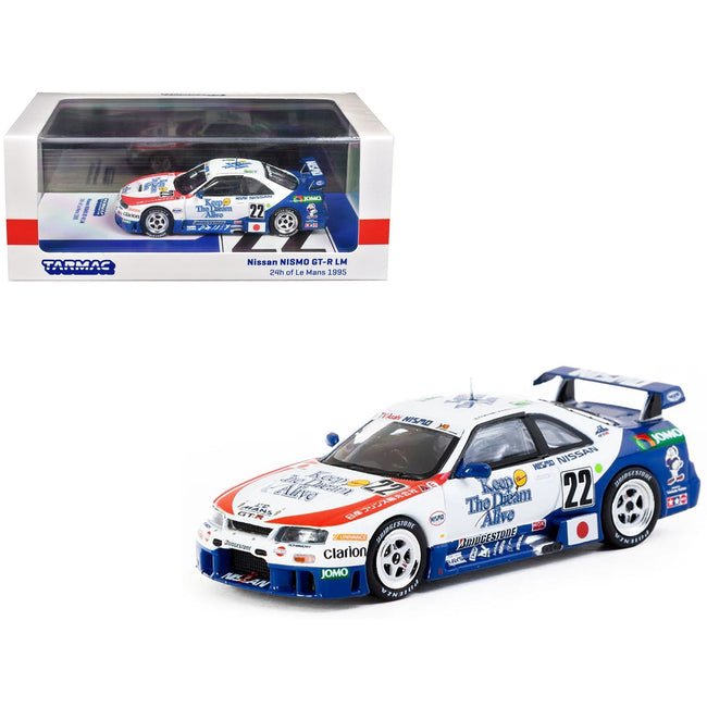 Nissan NISMO GT-R LM #22 Hideo Fukuyama - Masahiko Kondo - Shunji Kasuya "NISMO" "24 Hours of Le Mans" (1995) "Hobby64" Series 1/64 Diecast Model Car by Tarmac Works-Tarmac Works-ModelCars.com