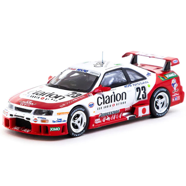 Nissan NISMO GT-R LM #23 Kazuyoshi Hoshino - Toshio Suzuki - Masahiko Kageyama "Presentation" "24 Hours of Le Mans" (1995) "Hobby64" Series 1/64 Diecast Model Car by Tarmac Works-Tarmac Works-ModelCars.com