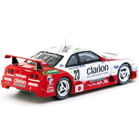Nissan NISMO GT-R LM #23 Kazuyoshi Hoshino - Toshio Suzuki - Masahiko Kageyama "Presentation" "24 Hours of Le Mans" (1995) "Hobby64" Series 1/64 Diecast Model Car by Tarmac Works-Tarmac Works-ModelCars.com