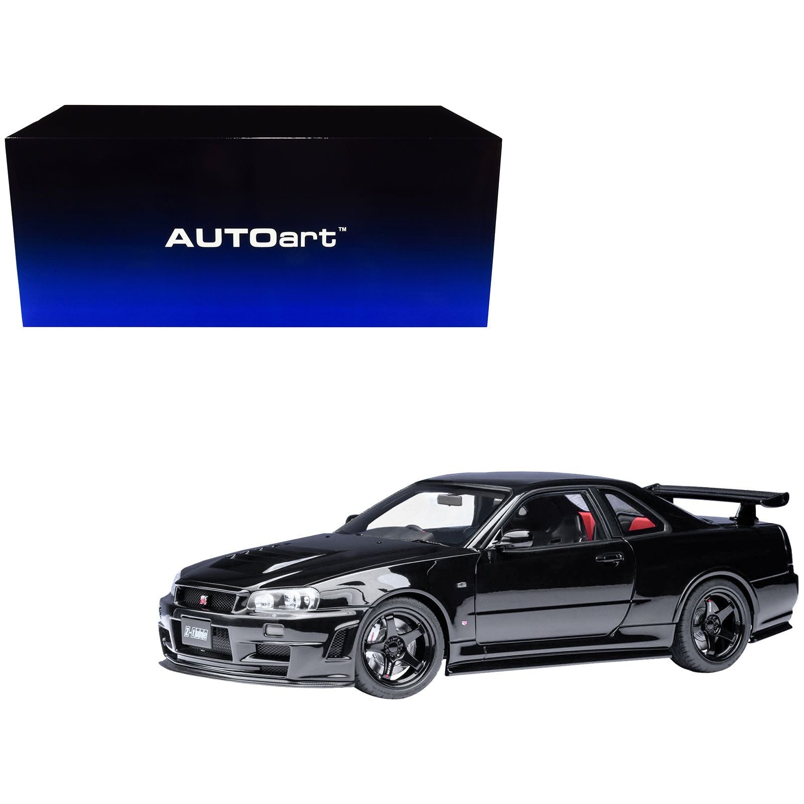 Nissan Nismo R34 GT - R Z - TUNE RHD (Right Hand Drive) Black Pearl 1/18 Model Car by Autoart - Autoart - ModelCars.com
