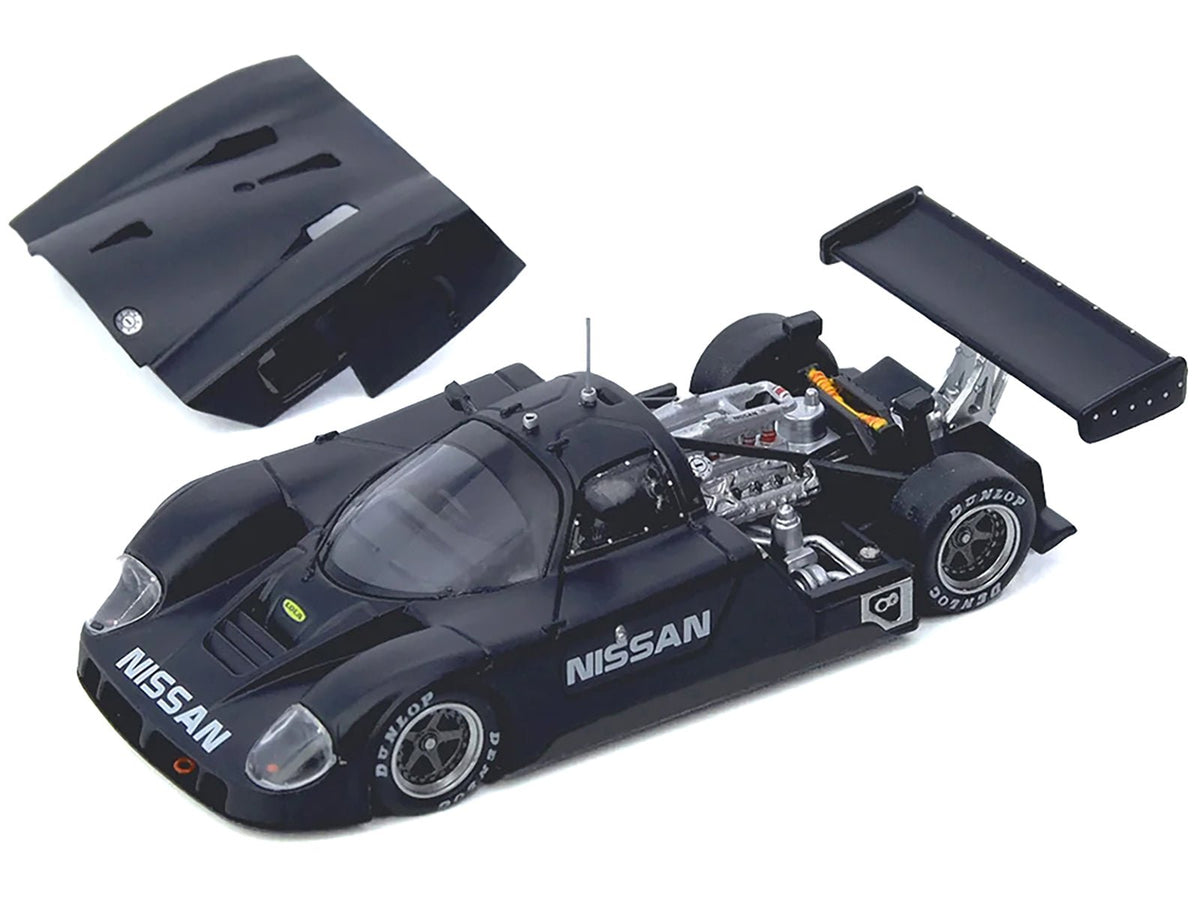Nissan R89C Matt Black "Le Mans Shakedown Test at Paul Ricard 1988" 1/64 Diecast Model Car by Inno Models-Inno Models-ModelCars.com
