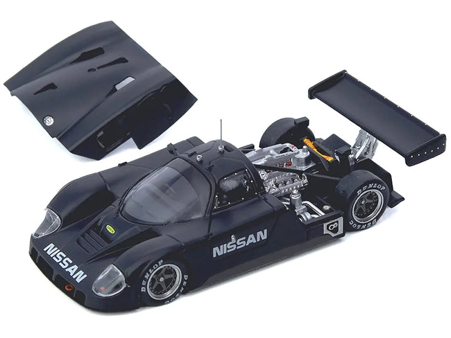 Nissan R89C Matt Black "Le Mans Shakedown Test at Paul Ricard 1988" 1/64 Diecast Model Car by Inno Models-Inno Models-ModelCars.com
