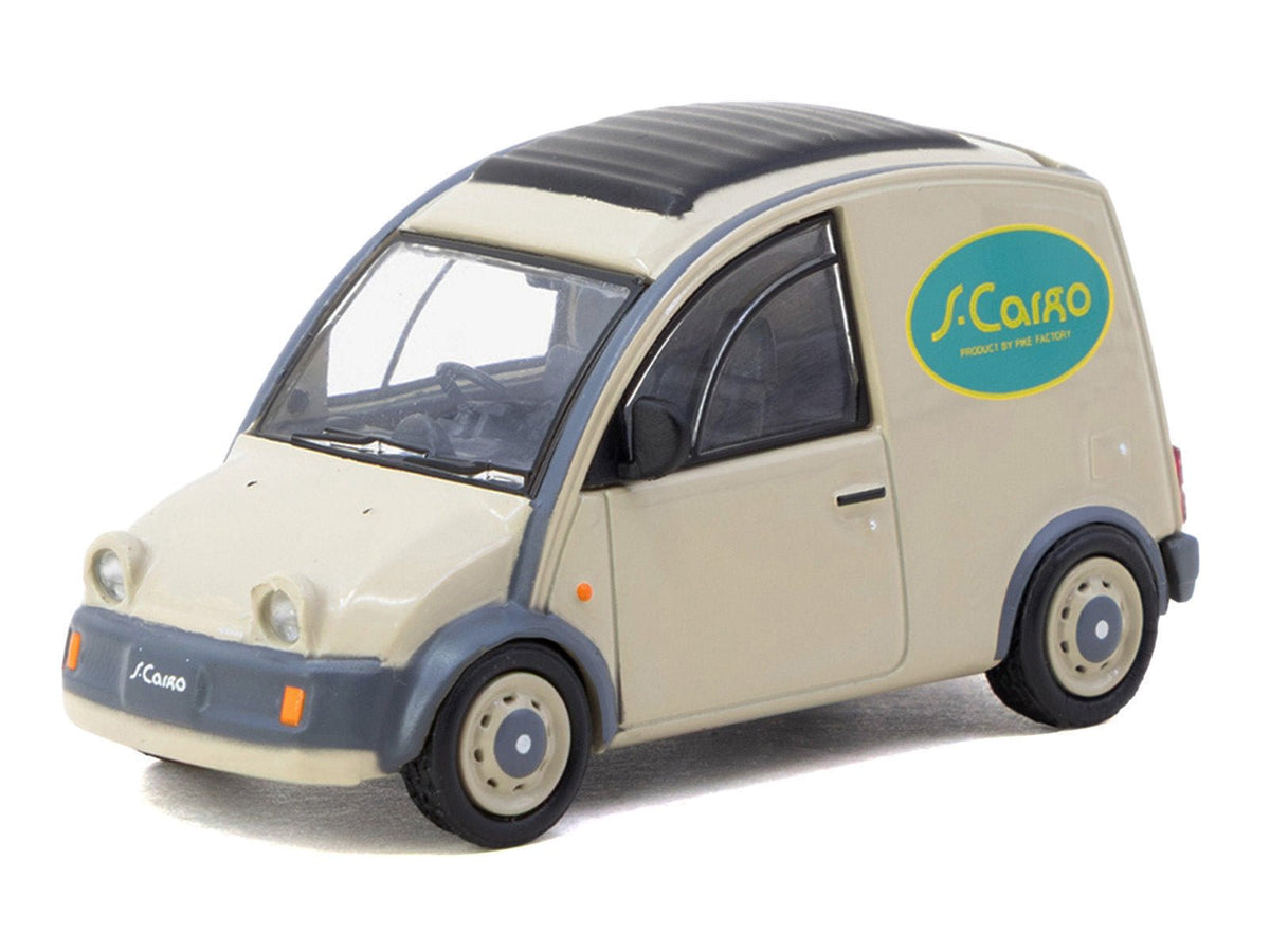 Nissan S-Cargo Van RHD (Right Hand Drive) "Presentation" Beige with Tarmac Cards "Global64" Series 1/64 Diecast Model Car by Tarmac Works-Tarmac Works-ModelCars.com