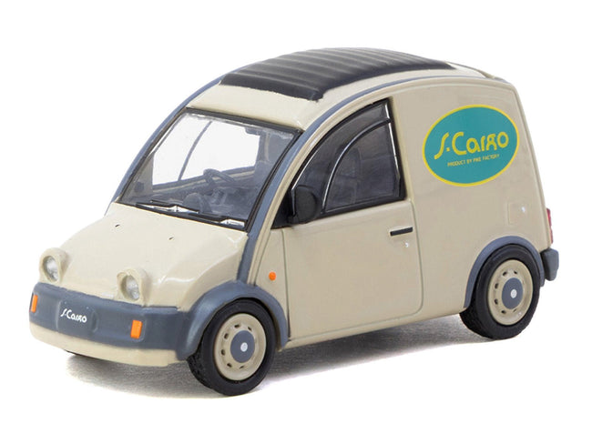 Nissan S-Cargo Van RHD (Right Hand Drive) "Presentation" Beige with Tarmac Cards "Global64" Series 1/64 Diecast Model Car by Tarmac Works-Tarmac Works-ModelCars.com