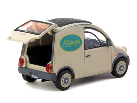 Nissan S-Cargo Van RHD (Right Hand Drive) "Presentation" Beige with Tarmac Cards "Global64" Series 1/64 Diecast Model Car by Tarmac Works-Tarmac Works-ModelCars.com