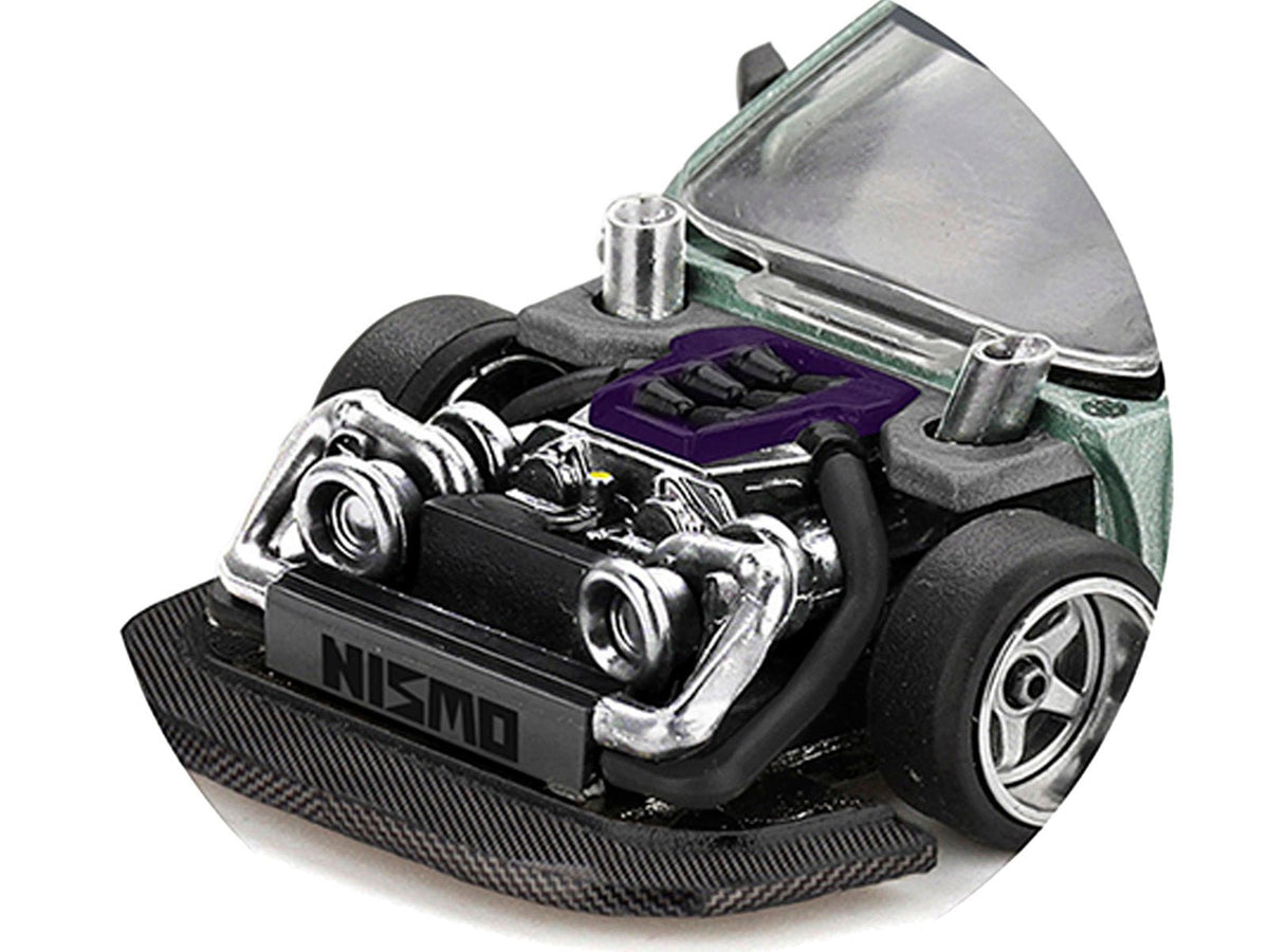 Nissan Silvia S13-R "Kaido Works V1" RHD (Designed by Jun Imai) Light Green Metallic "Kaido House" Special 1/64 Diecast Model Car by Mini GT-Mini GT-ModelCars.com