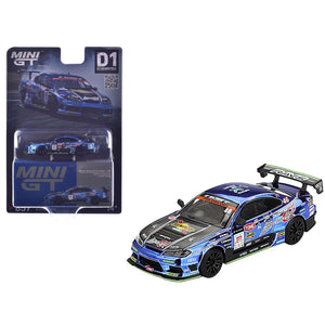 Nissan Silvia (S15) D-MAX RHD (Right Hand Drive) #46 Masao Suenaga "D-MAX Racing" "D1 Grand Prix" (2023) Limited Edition 1/64 Diecast Model Car by Mini GT