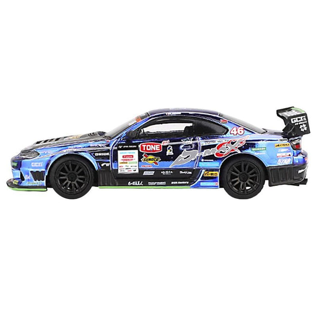 Nissan Silvia (S15) D-MAX RHD (Right Hand Drive) #46 Masao Suenaga "D-MAX Racing" "D1 Grand Prix" (2023) Limited Edition 1/64 Diecast Model Car by Mini GT-Mini GT-ModelCars.com