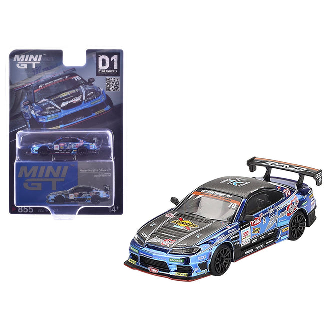Nissan Silvia (S15) D-MAX RHD (Right Hand Drive) #70 Masashi Yokoi "D-MAX Racing" "D1 Grand Prix" (2023) Limited Edition 1/64 Diecast Model Car by Mini GT-Mini GT-ModelCars.com