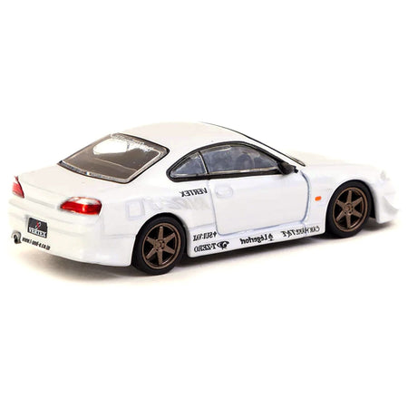 Nissan Silvia (S15) Vertex RHD (Right Hand Drive) White Metallic "Lamley Special Edition" "Global64" Series 1/64 Diecast Model by Tarmac Works - Tarmac Works - ModelCars.com