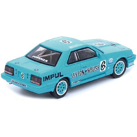 Nissan Skyline 2000 RS-X Turbo (DR30) RHD (Right Hand Drive) 6 Hajime Kitano - Masahiko Kageyama "Leyton House" JTC "All Japan Touring Car Championship" (1987) 1/64 Diecast Model Car by Inno Models-Inno Models-ModelCars.com