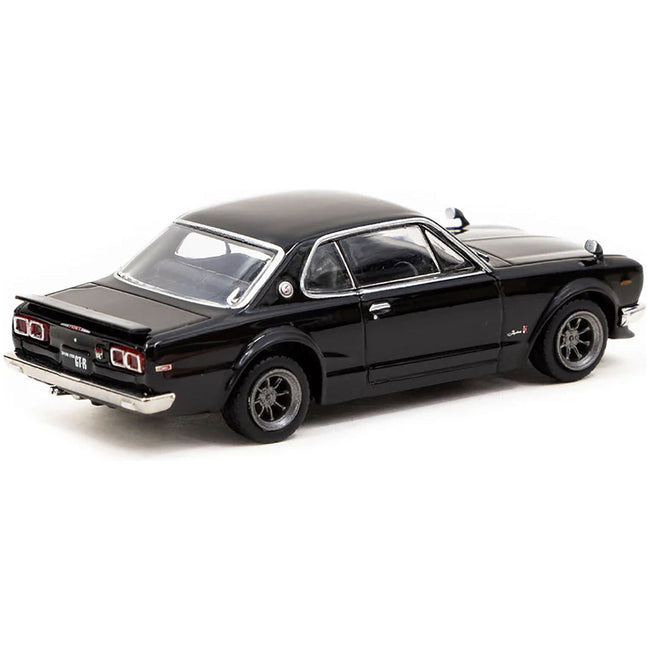 Nissan Skyline 2000GT-R (KPGC10) RHD (Right Hand Drive) Black "Global64" Series 1/64 Diecast Model by Tarmac Works-Tarmac Works-ModelCars.com