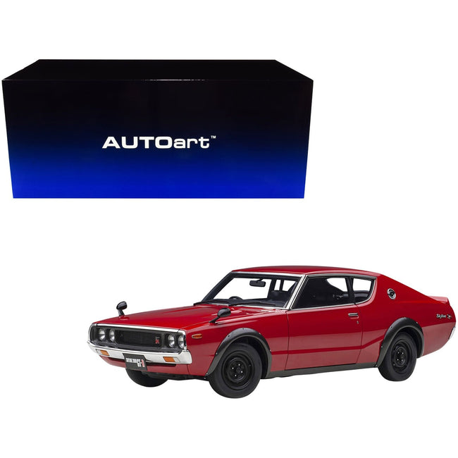 Nissan Skyline 2000GT - R (KPGC110) RHD (Right Hand Drive) Red 1/18 Model Car by Autoart - Autoart - ModelCars.com