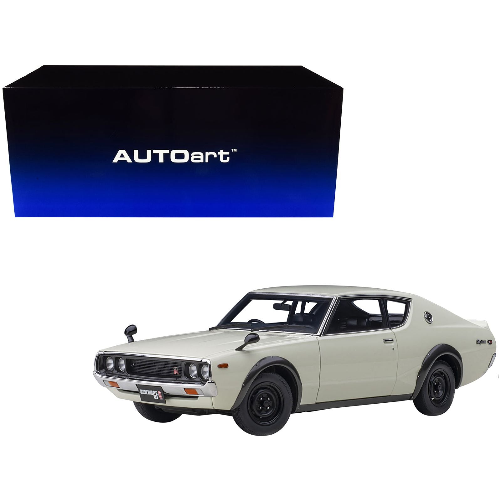 Nissan Skyline 2000GT - R (KPGC110) RHD (Right Hand Drive) White 1/18 Model Car by Autoart - Autoart - ModelCars.com