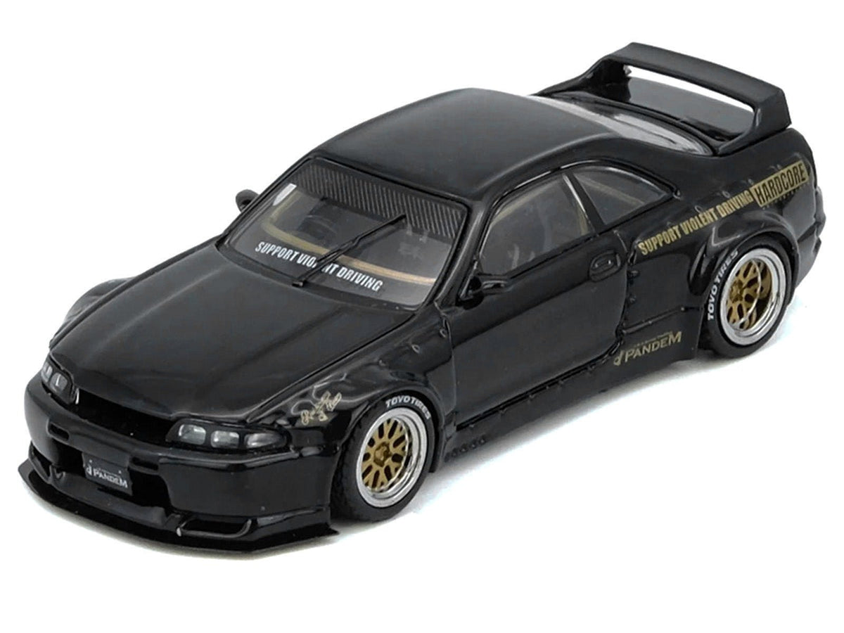 Nissan Skyline GT-R (BCNR33) RHD (Right Hand Drive) "Pandem - Rocket Bunny" Black 1/64 Diecast Model Car by Inno Models-Inno Models-ModelCars.com