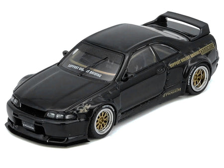 Nissan Skyline GT-R (BCNR33) RHD (Right Hand Drive) "Pandem - Rocket Bunny" Black 1/64 Diecast Model Car by Inno Models-Inno Models-ModelCars.com