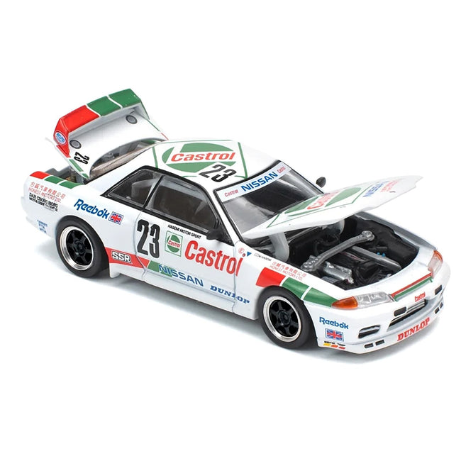 Nissan Skyline GT-R (BNR32) RHD (Right Hand Drive) #23 Winner "Macau Guia Race" (1990) 1/64 Diecast Model Car by Pop Race-Pop Race-ModelCars.com