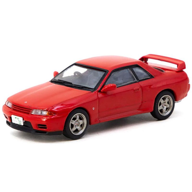 Nissan Skyline GT-R (BNR32) RHD (Right Hand Drive) Red "J Collection" Series 1/64 Diecast Model by Tarmac Works-Tarmac Works-ModelCars.com