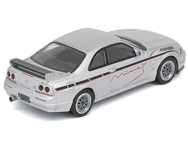 Nissan Skyline GT-R N1 (R33) RHD (Right Hand Drive) "Tuned by Mine's" Silver 1/64 Diecast Model Car by Inno Models-Inno Models-ModelCars.com