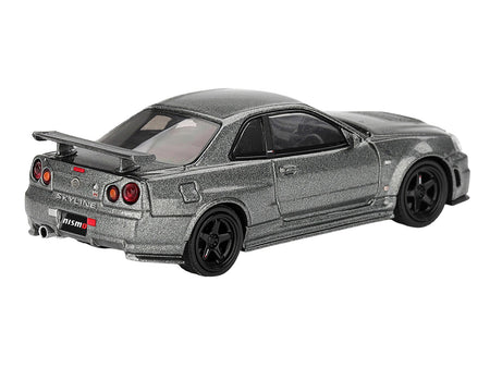 Nissan Skyline GT-R (NISMO BNR34 CRS Version) RHD (Right Hand Drive) Dark Metal Gray Metallic Limited Edition 1/64 Diecast Model Car by Mini GT-Mini GT-ModelCars.com