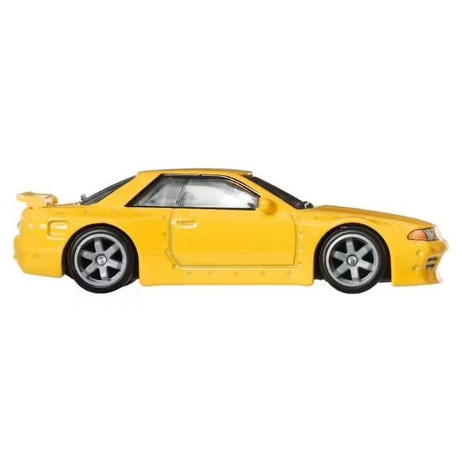 Nissan Skyline GT-R (R32) Pandem RHD (Right Hand Drive) Yellow "Ronin Run II" Series Diecast Model Car by Hot Wheels-Hotwheels-ModelCars.com
