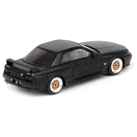 Nissan Skyline GT-R (R32) RHD (Right Hand Drive) Matt Black "The Diecast Company Special Edition" 1/64 Diecast Model Car by Inno Models-Inno Models-ModelCars.com